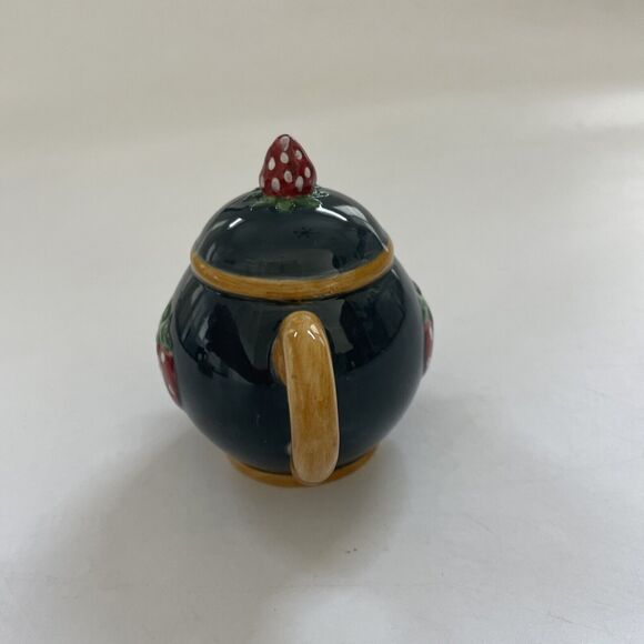 Vintage SAKURA Salt & Pepper Shakers Teapot Tea Kettle Ceramic Country Farmhouse - Picture 3 of 10